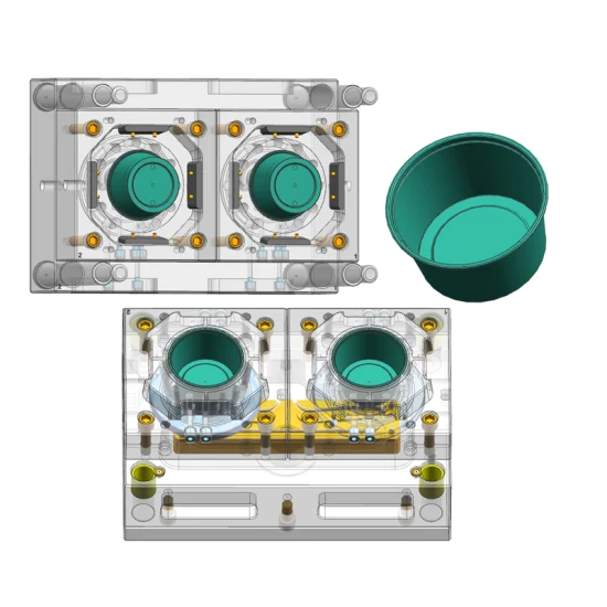 Stampo per tazza da caffè portatile Stampo per iniezione contenitore per spremiagrumi a parete sottile in plastica